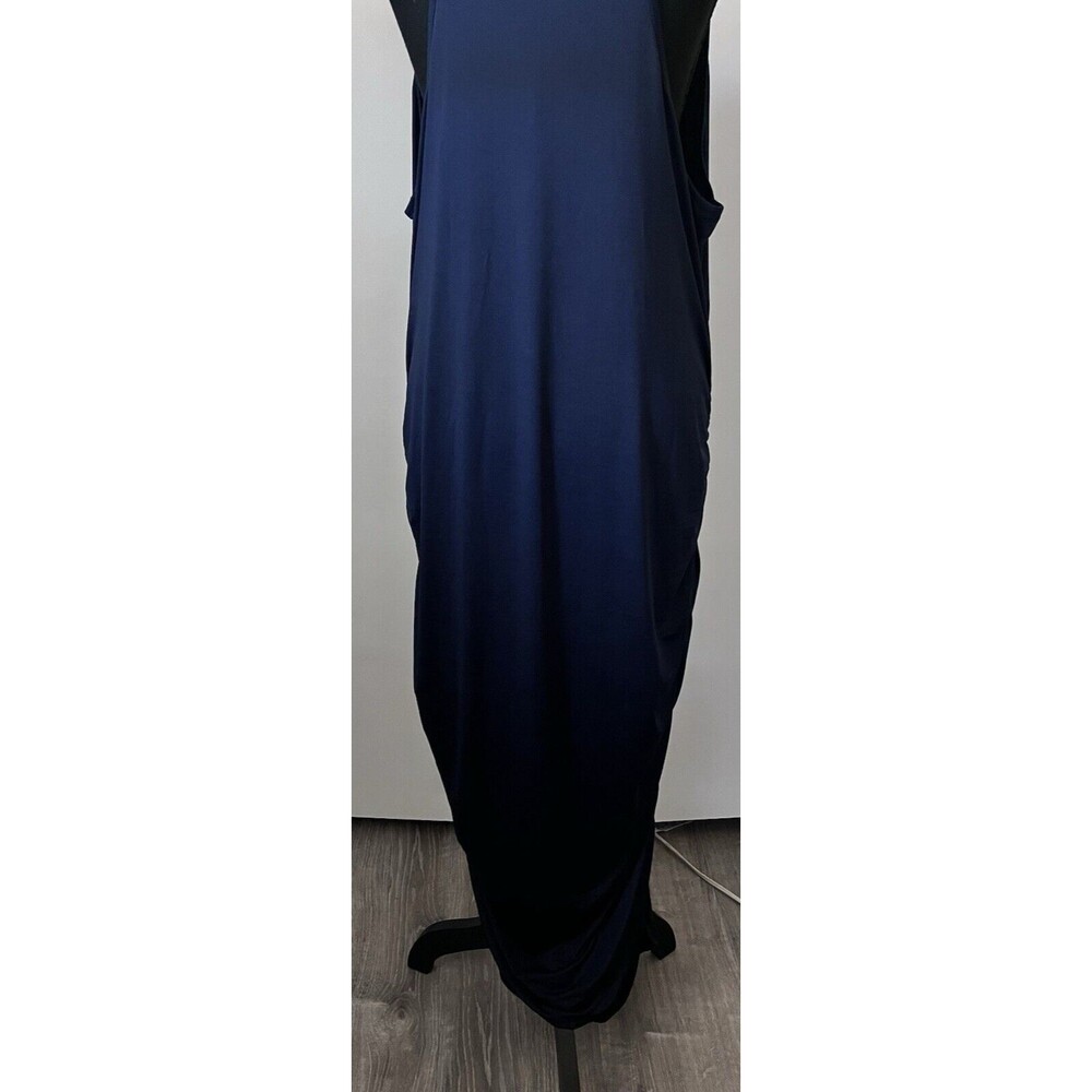 Zeagoo Women's Ruched Tank Bodycon Dress Navy Size 3XL Sexy Slimming Colorful - Picture 4 of 5